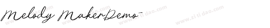 Melody MakerDemo字体转换